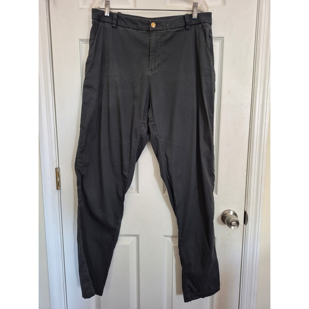 Lululemon Commission Pant Slim Charcoal Grey Mens 36x33 LM5ASOS